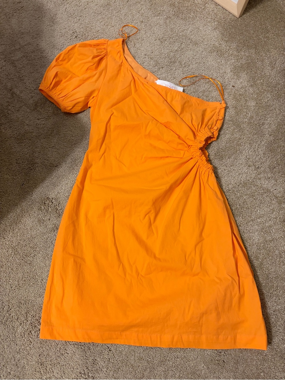 Bright Orange One-Shoulder Summer Dress - perfect for UTK game day!